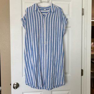 Old Navy Linen Blend Button-Down Dress